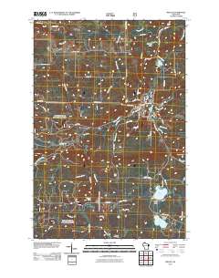 Mellen 2011 topographic map thumbnail