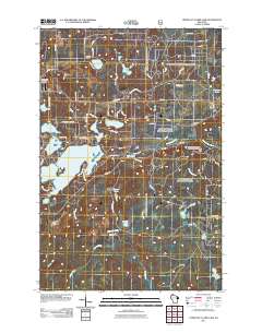 Upper Eau Claire Lake 2011 topographic map thumbnail