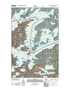 Basswood Lake East 2011 topographic map thumbnail