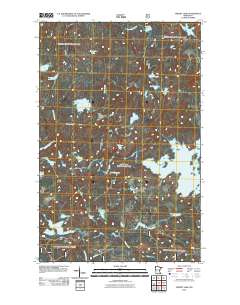 Perent Lake 2011 topographic map thumbnail