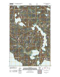 Pimushe Lake 2011 topographic map thumbnail