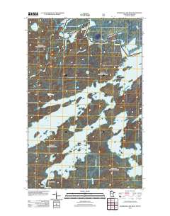 Basswood Lake West 2011 topographic map thumbnail
