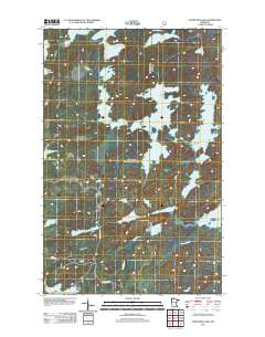 Fourtown Lake 2011 topographic map thumbnail