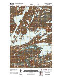 Shagawa Lake 2011 topographic map thumbnail