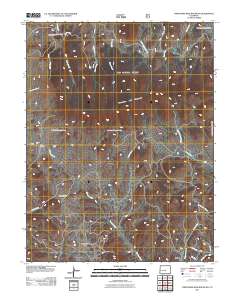 Thirtynine Mile Mountain 2011 topographic map thumbnail