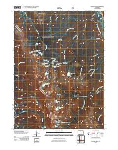 Rawah Lakes 2011 topographic map thumbnail