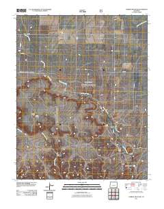 Carrizo Mountain 2011 topographic map thumbnail