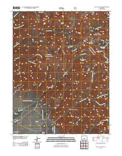 Rito Alto Peak 2011 topographic map thumbnail