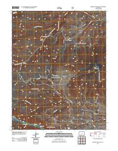 Greenie Mountain 2011 topographic map thumbnail