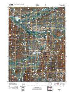 Granby 2011 topographic map thumbnail