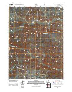 Haystack Gulch 2011 topographic map thumbnail