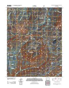 Groundhog Mountain 2011 topographic map thumbnail