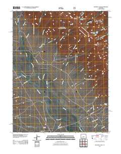 Bushnell Peak 2011 topographic map thumbnail