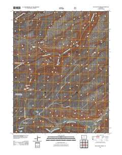 Escalante Forks 2011 topographic map thumbnail