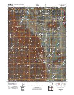 Larkspur 2011 topographic map thumbnail
