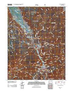 Ouray 2011 topographic map thumbnail