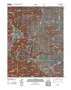 Beulah 2011 topographic map thumbnail