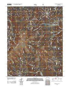 Bowers Peak 2011 topographic map thumbnail