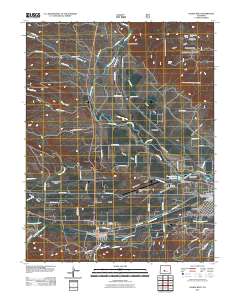Salida West 2011 topographic map thumbnail