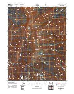 West Elk Peak 2011 topographic map thumbnail