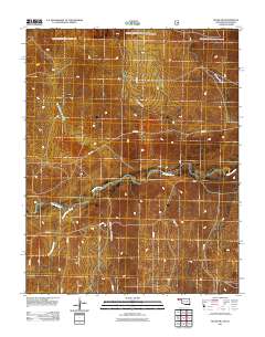 Keyes NW 2011 topographic map thumbnail