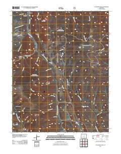 Cucharas Pass 2011 topographic map thumbnail