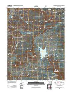 Groundhog Reservoir 2011 topographic map thumbnail