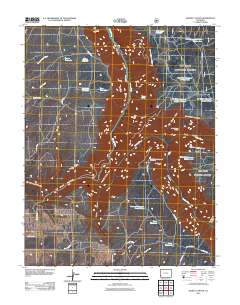 Secret Canyon 2011 topographic map thumbnail