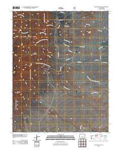 Hayden Butte 2011 topographic map thumbnail