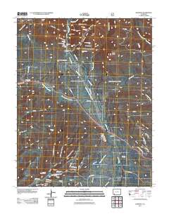 Hesperus 2011 topographic map thumbnail