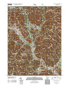 Nelsonville 2011 topographic map thumbnail