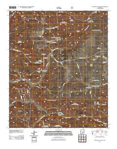 Woodson Canyon 2011 topographic map thumbnail