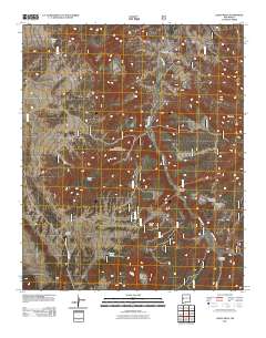 Largo Mesa 2011 topographic map thumbnail
