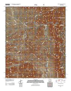 Pinon Ranch 2011 topographic map thumbnail