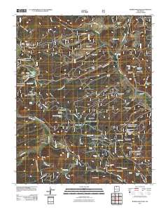 Burned Mountain 2011 topographic map thumbnail