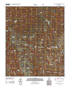 Burnt Corral Canyon 2011 topographic map thumbnail