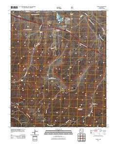 Ciniza 2011 topographic map thumbnail