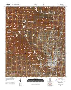 Silver City 2011 topographic map thumbnail