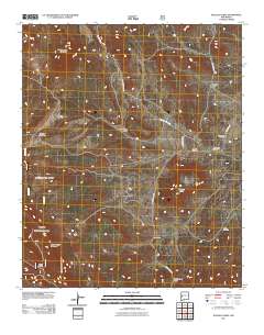 Wallace Mesa 2011 topographic map thumbnail