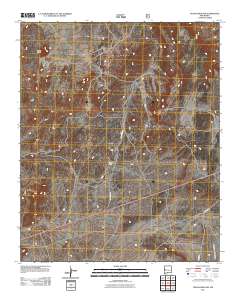 Tejana Mesa SW 2011 topographic map thumbnail