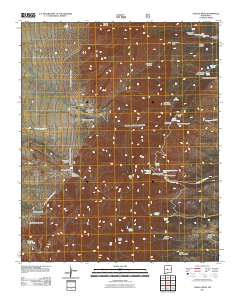 Capilla Peak 2011 topographic map thumbnail