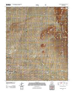 Carrizozo East 2011 topographic map thumbnail