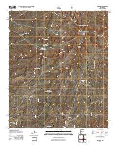 Ares Peak 2011 topographic map thumbnail
