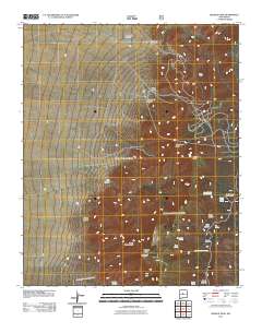 Bosque Peak 2011 topographic map thumbnail