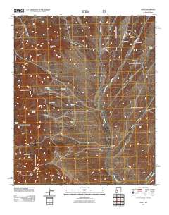 Dusty 2011 topographic map thumbnail