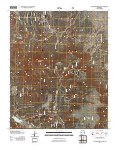 Escondido Mountain 2011 topographic map thumbnail