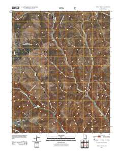 Abreu Canyon 2011 topographic map thumbnail