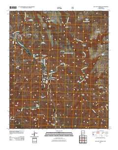 Gila Hot Springs 2011 topographic map thumbnail