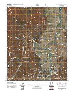 Palo Flechado Pass 2011 topographic map thumbnail