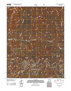 Pueblo Peak 2011 topographic map thumbnail